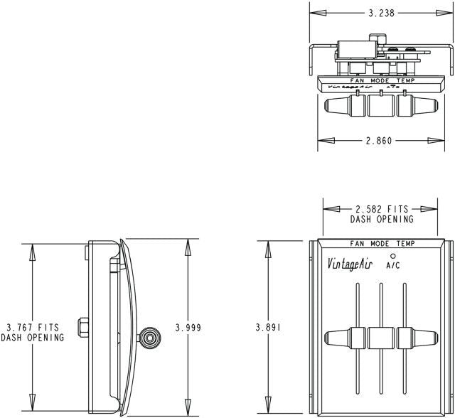 1964-1/2 - 66 Ford Mustang Upgrade Control Panel