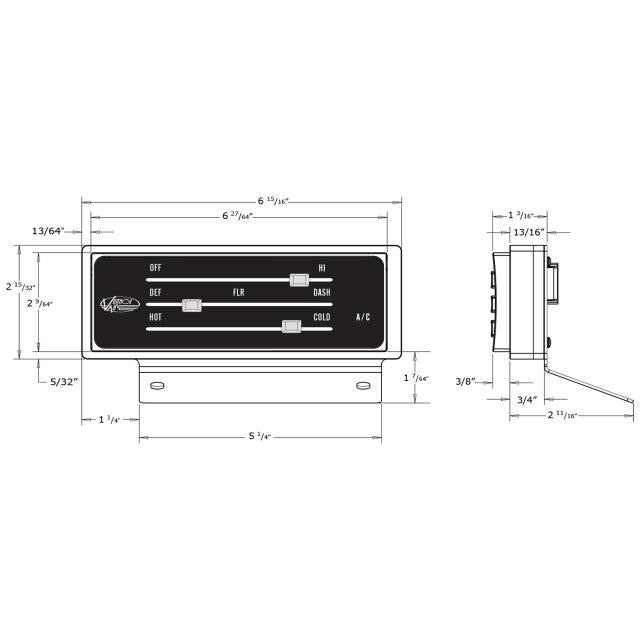 1966-67 Chevrolet Nova Replacement Control Panel