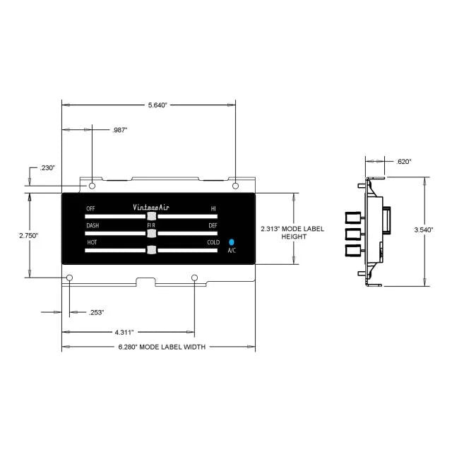 1973-87 Chevrolet Pickup SureFit® Control Panel Kit