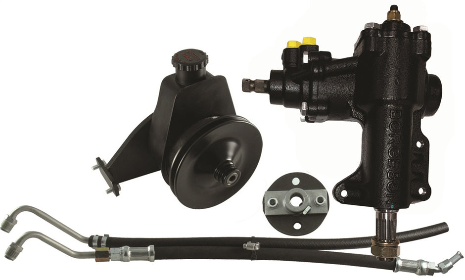 Borgeson - Steering Conversion Kit - P/N: 999027 - 1968-1970 Mustang complete power steering conversion kit. Fits 68-70 Mustangs with manual steering and 200/250 I-6. Includes all necessary components for conversion.