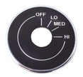 Accent Bezel for Rotary Controls  Machined w/ 7/16-Inch Hole
