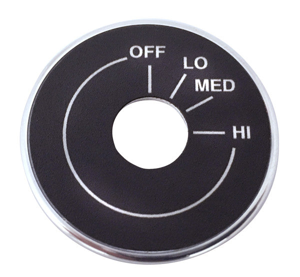 Accent Bezel for Rotary Controls  Machined w/ 7/16-Inch Hole