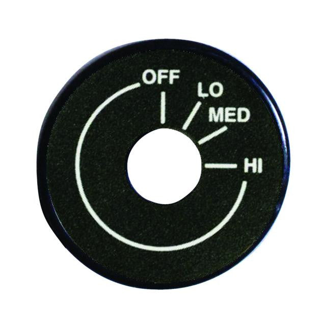 Accent Bezel for Rotary Controls  Black Anodized w/ 7/16-Inch Hole