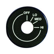 Accent Bezel for Rotary Controls  Black Anodized w/ 7/16-Inch Hole