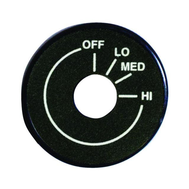 Accent Bezel for Rotary Controls  Black Anodized w/ 7/16-Inch Hole