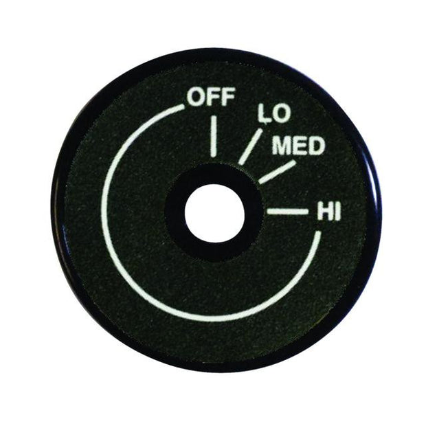 Accent Bezel for Rotary Controls  Black Anodized w/ .266-Inch Hole