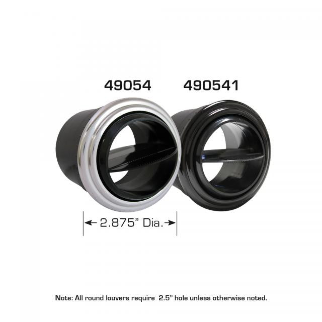 ProLine Streamline Round Louver - Polished Aluminum Bezel