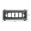 Louver for 2.5-In. Hose  3.875-Inch x 1.562-Inch  Black with Chrome Accent