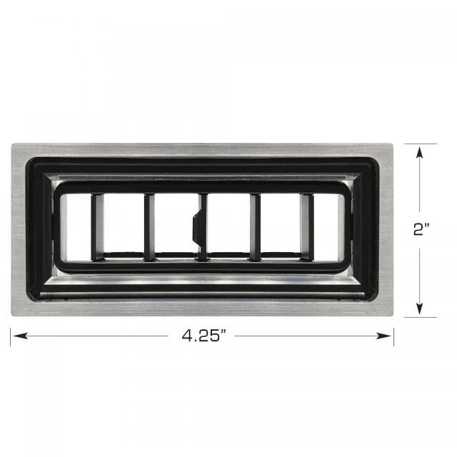 ProLine Rectangle Louver with Billet Trim