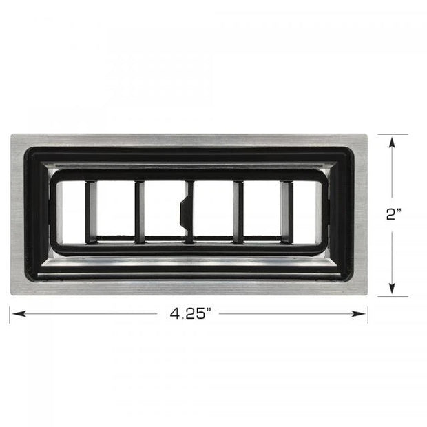 ProLine Rectangle Louver with Billet Trim