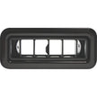 ProLine Streamline Louver, Black with Black Anodized Trim - 4-Inch