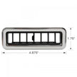 ProLine Streamline Louver, Black with Polished Aluminum Trim - 4.875-Inch