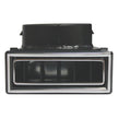 90-Degree Through Dash Louver  Black w/ Chrome Accents