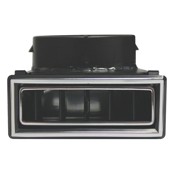 90-Degree Through Dash Louver  Black w/ Chrome Accents