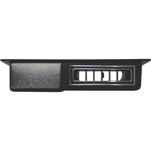 Flat Universal Under Dash Center Louver Pnl  Blk w/ Chrome Accents