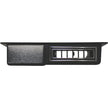 Flat Universal Under Dash Center Louver Pnl  Blk w/ Chrome Accents