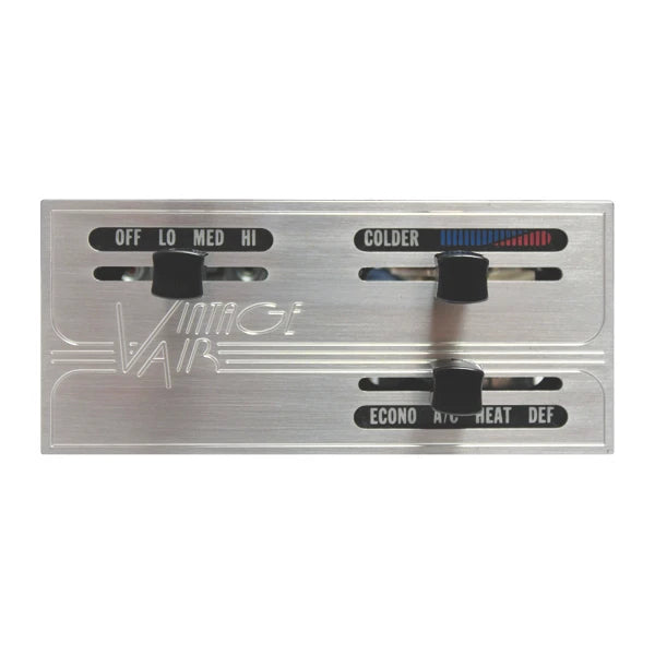 ProLine Brushed Aluminum Control Panel for Vacuum-Controlled Systems