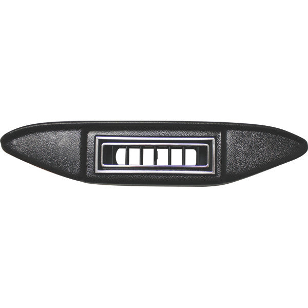 1935-36 Ford Under Dash Center Louver Pnl  Black w/ Chrome Accents