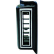 Right Kick Panel Louver for 2.5-Inch Hose  Black with Chrome Accents