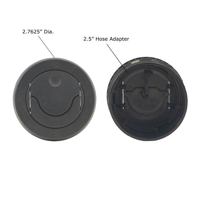 Standard Series Adjustable Double Vane Louver  All Black