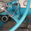 Under Dash Slimline Round Chrome Louver Bezel Kit