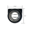 Under Dash Slimline Round Chrome Louver Bezel Kit
