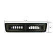 Under Dash Slimline Dual Black Louver Bezel Kit
