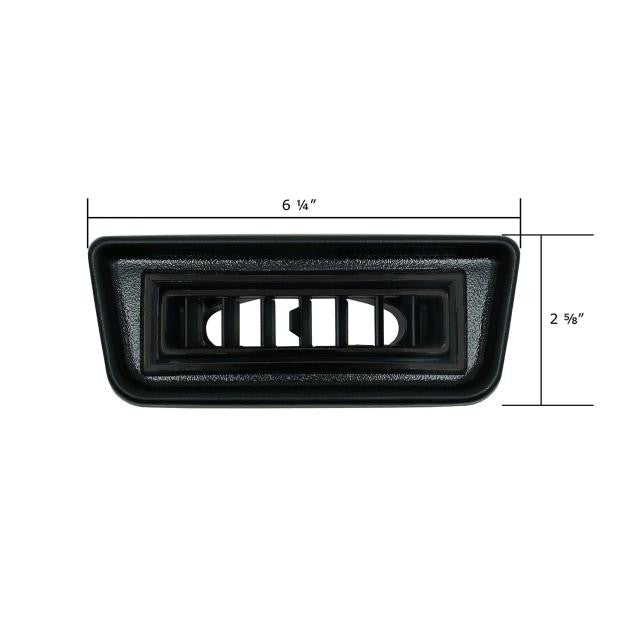 Under Dash Slimline Single Black Louver Bezel Kit