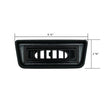 Under Dash Slimline Single Black Louver Bezel Kit