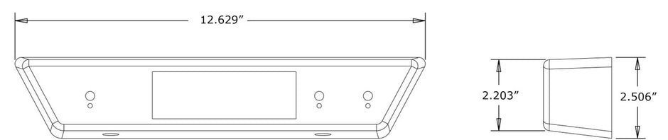 GEN IV®/GEN 5® 3-Knob Base Under-Dash Control Panel with Louver