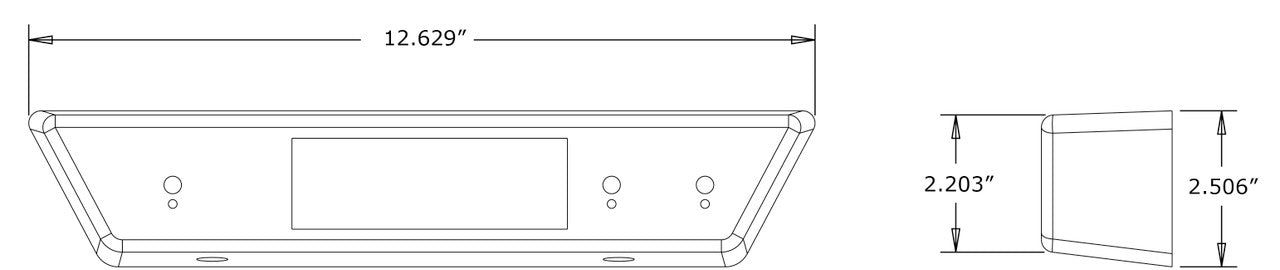 GEN IV®/GEN 5® 3-Knob Base Under-Dash Control Panel with Louver