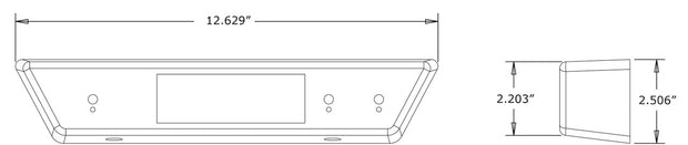 GEN IV®/GEN 5® 3-Knob Base Under-Dash Control Panel with Louver