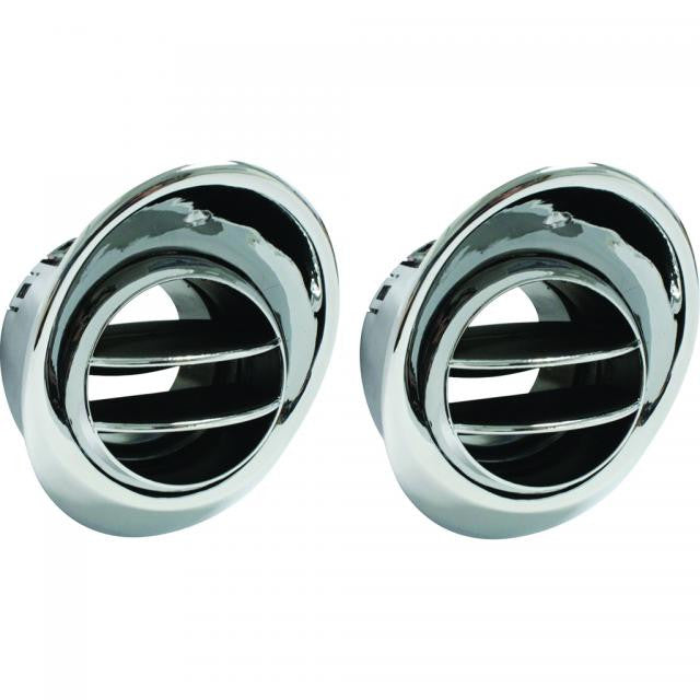 1966-67 Chevelle without Factory Air Outside Astro Vent Louvers (Pair)