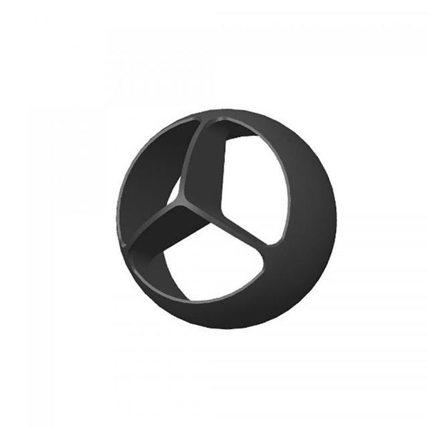 Trident Astro Vent Louver Ball, Black Anodized Finish
