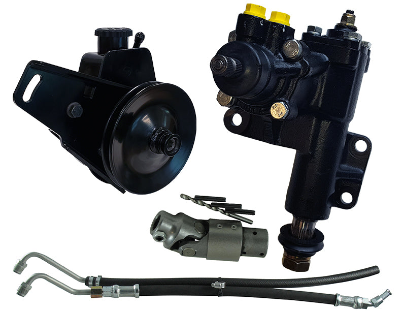 Borgeson - Steering Conversion Kit - P/N: 999069 - 1962-1972 Mopar complete power steering conversion kit. Fits 64-69 Mopars with 1-1/8in. Pitman shaft and 273/318/340. Includes all necessary components for conversion.