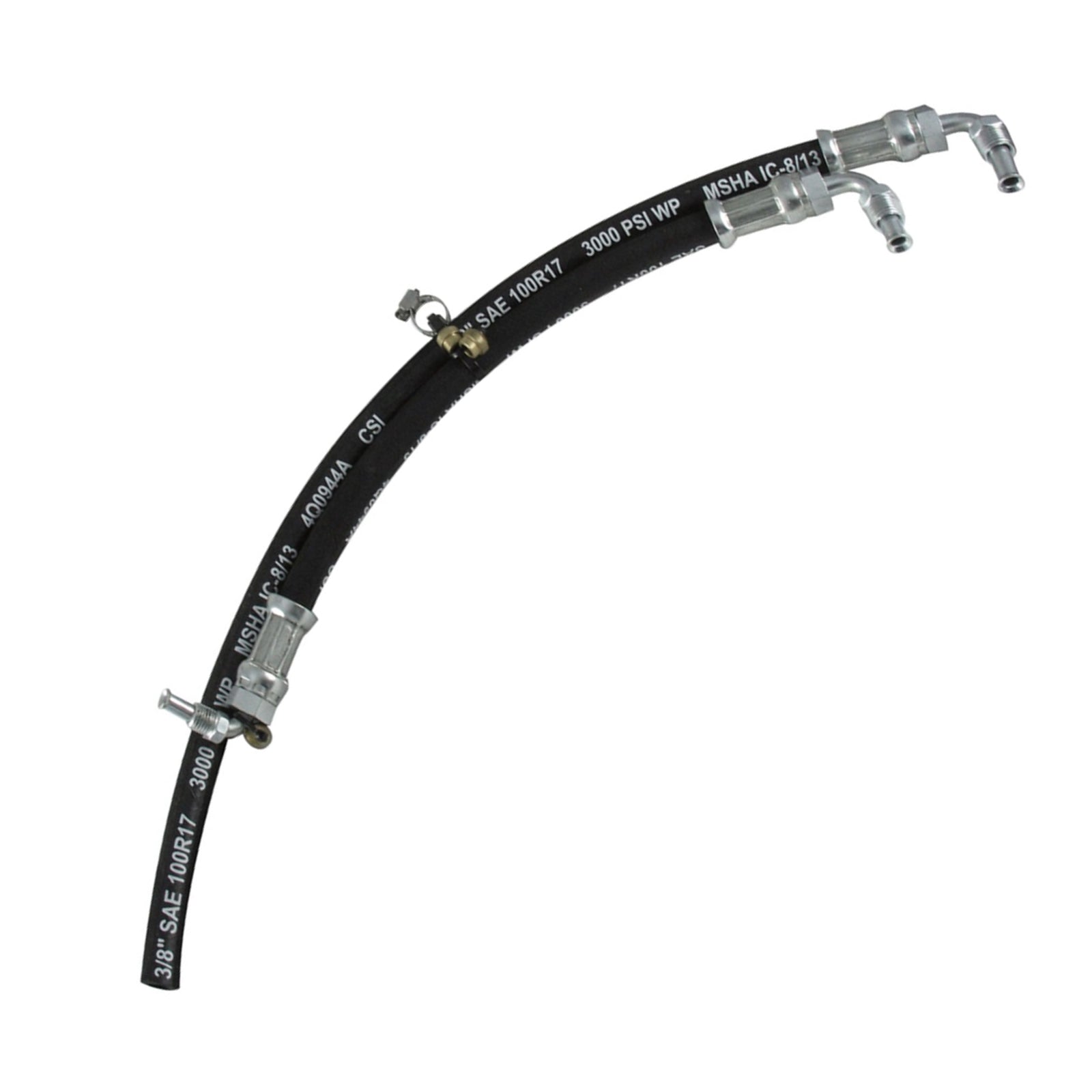 Borgeson - Power Steering Hose Kit - P/N: 925101 - 2 Piece OEM style rubber power steering hose kit. Connects GM power steering pump to a 1974-1978 Mustang rack & pinion.