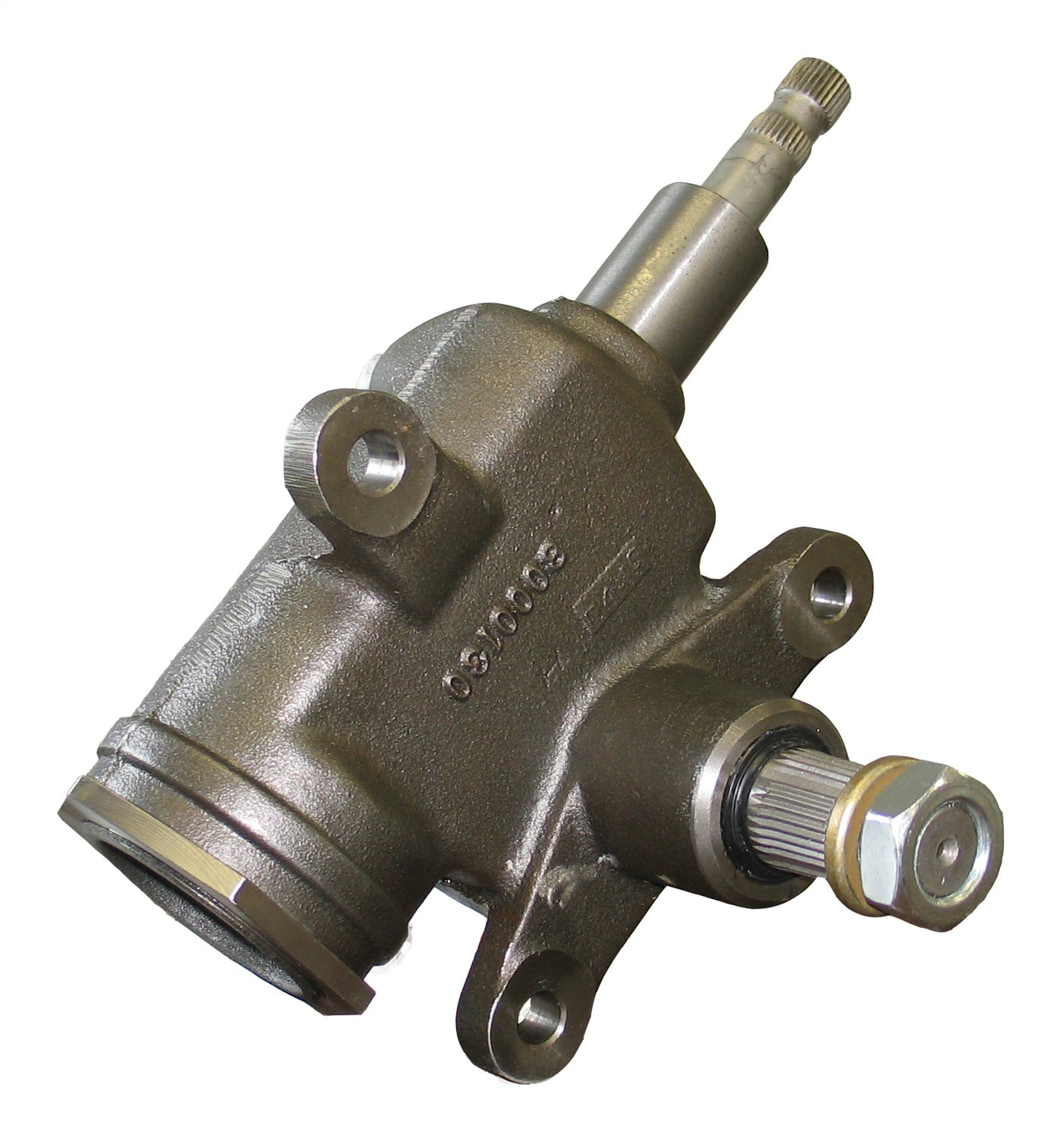 Borgeson - Manual Steering Box  - P/N: 920043 - Saginaw Side-Steer style manual steering box. This is a true recirculating ball side steer style gear box. This box has a standard 24:1 ratio, the rotation of this box will move a pitman arm that is facing u