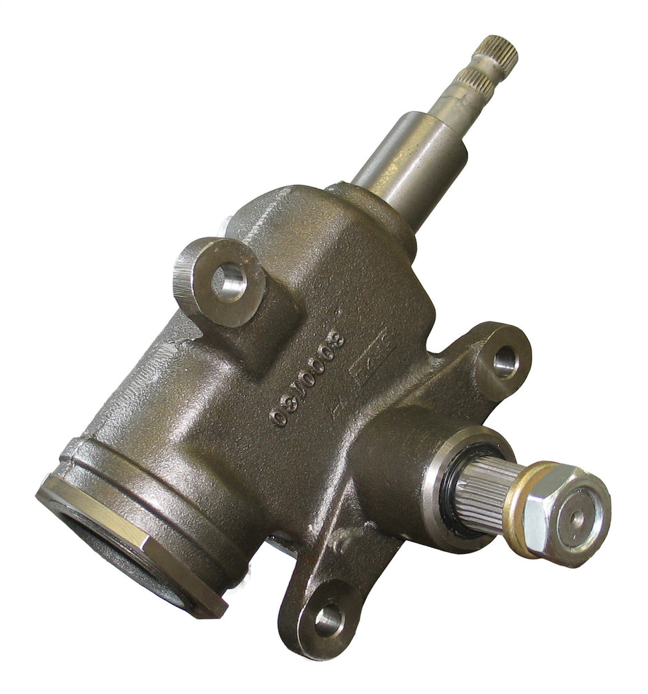 Borgeson - Manual Steering Box  - P/N: 920042 - Saginaw Side-Steer style manual steering box. This is a true recirculating ball side steer style gear box. This box has a quick 16:1 ratio, the rotation of this box will move a pitman arm that is facing up f