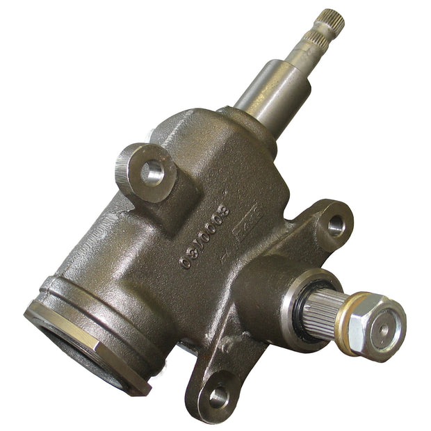 Borgeson - Manual Steering Box  - P/N: 920044 - Saginaw Side-Steer style manual steering box. This is a true recirculating ball side steer style gear box. This box has a standard 24:1 ratio, the rotation of this box will move a pitman arm that is facing u