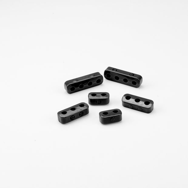 BUT N SNAP, 7-8mm PLUG WIRE LOOM KIT, 2 EACH 2, 3, & 4 PLACE BUT N SNAP WIRE SEPARATORS, BLACK