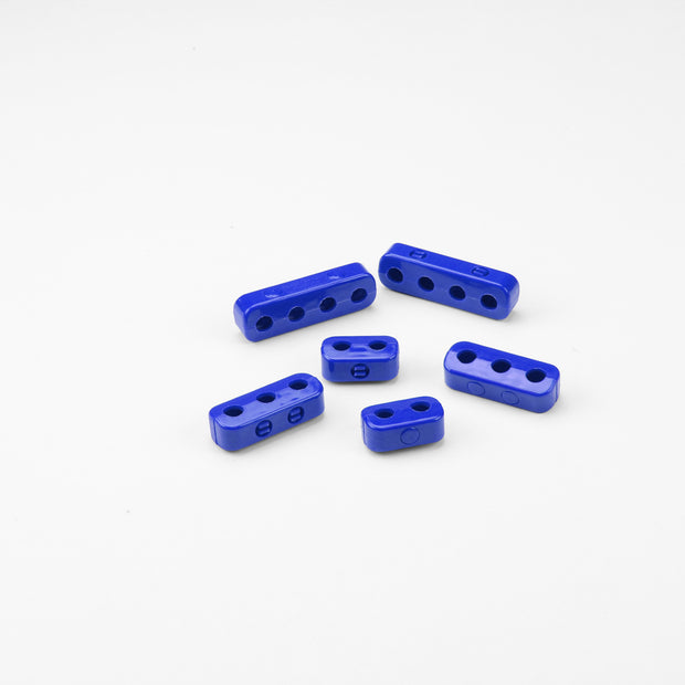 BUT N SNAP, 7-8mm PLUG WIRE LOOM KIT, 2 EACH 2, 3, & 4 PLACE BUT N SNAP WIRE SEPARATORS, BLUE