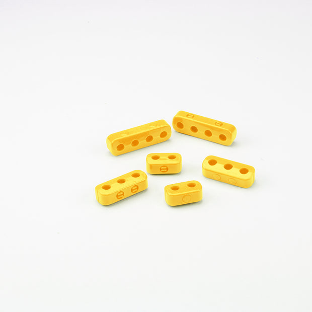 BUT N SNAP, 7-8mm PLUG WIRE LOOM KIT, 2 EACH 2, 3, & 4 PLACE BUT N SNAP WIRE SEPARATORS, YELLOW