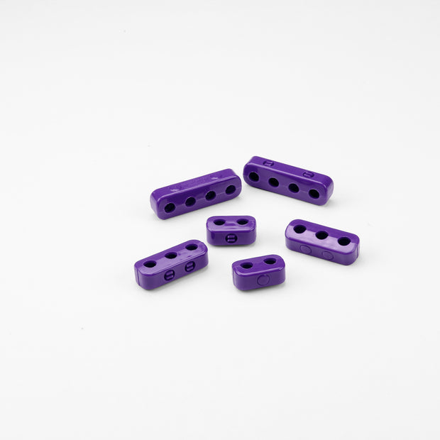 BUT N SNAP, 7-8mm PLUG WIRE LOOM KIT, 2 EACH 2, 3, & 4 PLACE BUT N SNAP WIRE SEPARATORS, PURPLE