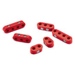 SMOOTHIE UNIVERSAL WIRE SEPARATOR KIT FOR 10.5mm PLUG WIRES, 2 EACH 2-PLACE, 3-PLACE, AND 4-PLACE SEPARATORS, RED