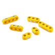 SMOOTHIE UNIVERSAL WIRE SEPARATOR KIT FOR 7-8mm PLUG WIRES, 2 EACH 2-PLACE, 3-PLACE, AND 4-PLACE SEPARATORS, YELLOW