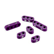SMOOTHIE 4 & 6 CYLINDER SPORT COMPACT WIRE SEPARATOR KIT FOR 10.5mm PLUG WIRES, 3 2-PLACE, 1 3-PLACE, AND 2 4-Place SEPARATORS, PURPLE