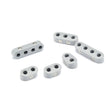 SMOOTHIE 4 & 6 CYLINDER SPORT COMPACT WIRE SEPARATOR KIT FOR 7-8mm PLUG WIRES, 3 2-PLACE, 1 3-PLACE, AND 2 4-Place SEPARATORS, GRAY