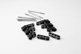 SMOOTHIE TOP MOUNT WIRE SEPARATOR KIT FOR 10.5mm PLUG WIRES, 2 EACH 2-PLACE, 3-PLACE, AND 4-PLACE SEPARATORS, BLACK