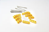 SMOOTHIE TOP MOUNT WIRE SEPARATOR KIT FOR 10.5mm PLUG WIRES, 2 EACH 2-PLACE, 3-PLACE, AND 4-PLACE SEPARATORS, YELLOW