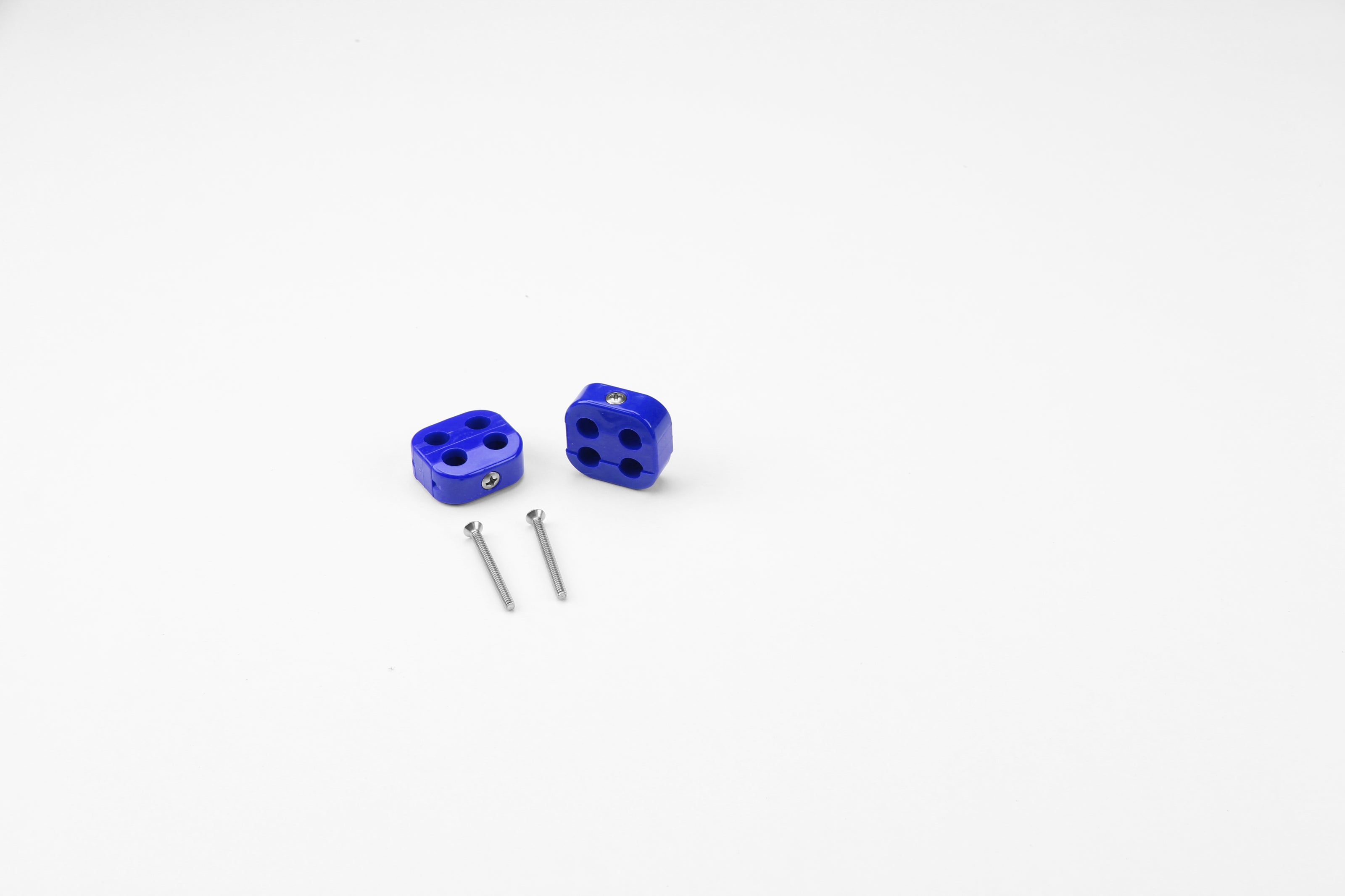 SMOOTHIE BOX CLUSTER WIRE SEPARATORS FOR 7-8mm PLUG WIRES, 2 4-PLACE BOX CLUSTER SEPARATORS, BLUE